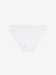 Rose Pink/White High Leg Embroidered Knickers 2 Pack - Image 10 of 11