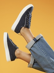 Pavers Blue Navy Pavers Chunky Platform Trainers - Image 1 of 6