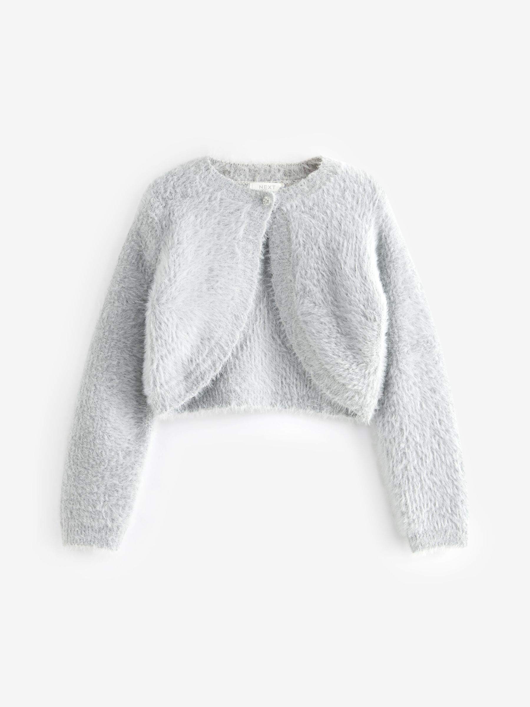 Buy Grey Fluffy Shrug Cardigan 12mths 16yrs from Next Luxembourg