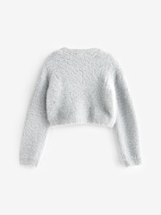 Grey Fluffy Shrug Cardigan (12mths-16yrs) - Image 5 of 6