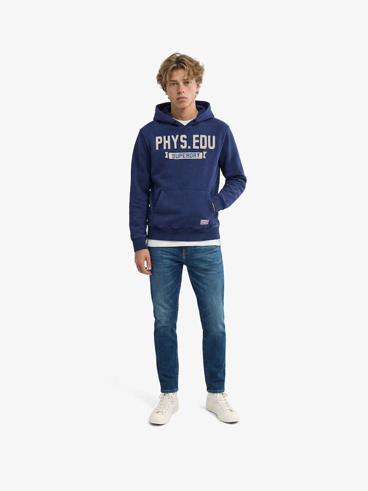 Superdry Blue Track Hoodie - Image 2 of 7