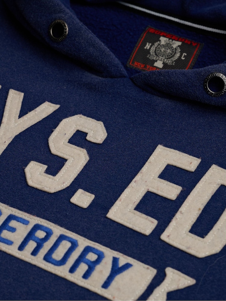 Superdry Blue Track Hoodie - Image 7 of 7