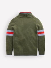 Boden Green Heritage Half-Zip Jumper - Image 4 of 5