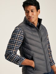 Joules Garrett Grey Showerproof Padded Gilet - Image 4 of 5