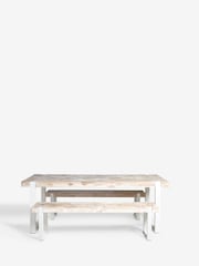 Light Wood Jefferson Pine 8 Seater Dining Table and Bench Set - Image 3 of 8