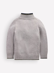 Boden Grey Heritage Half-Zip Jumper - Image 2 of 3