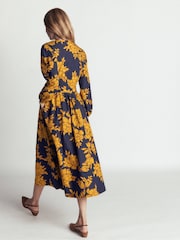 Or - Robe mi-longue en coton Nicola de Boden - Image 3 de 6