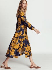 Or - Robe mi-longue en coton Nicola de Boden - Image 4 de 6