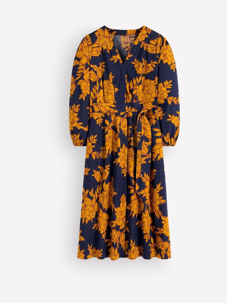 Or - Robe mi-longue en coton Nicola de Boden - Image 6 de 6