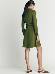 Vert - Boden Ula Ponte Short Dress - Image 3 de 6