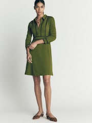 Vert - Boden Ula Ponte Short Dress - Image 4 de 6