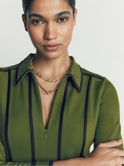 Vert - Boden Ula Ponte Short Dress - Image 5 de 6
