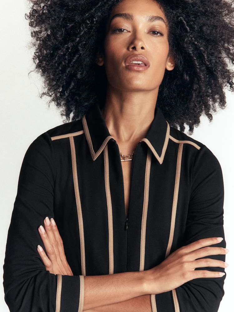 Noir - Boden Ula Ponte Short Dress - Image 2 de 3