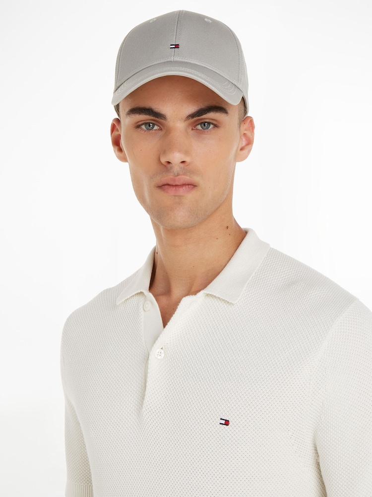 Tommy Hilfiger Grey Classic Baseball 100% Cotton Cap - Image 3 of 5