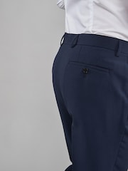 Marineblau/blau - Formelle, maschinenwaschbare Hose ohne Bundfalte - Bild 3 von 4