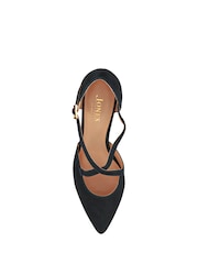 Jones Bootmaker Blue Leather Stiletto-Heeled Court Shoes - Image 5 of 6