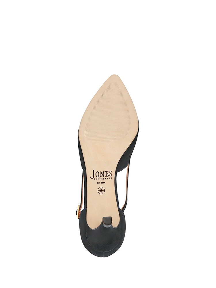 Jones Bootmaker Blue Leather Stiletto-Heeled Court Shoes - Image 6 of 6