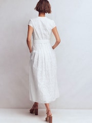 Boden White Arabella Cotton Maxi Dress - Image 3 of 6
