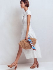 Boden White Arabella Cotton Maxi Dress - Image 5 of 6