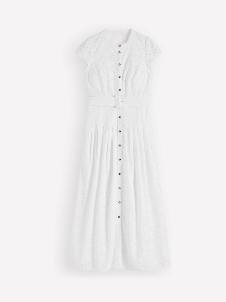 Boden White Arabella Cotton Maxi Dress - Image 6 of 6