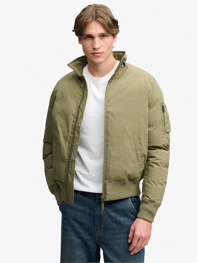 Superdry Green MA1 Bomber Jacket - Image 1 of 6 Superdry Green MA1 Bomber Jacket - Image 1 of 6