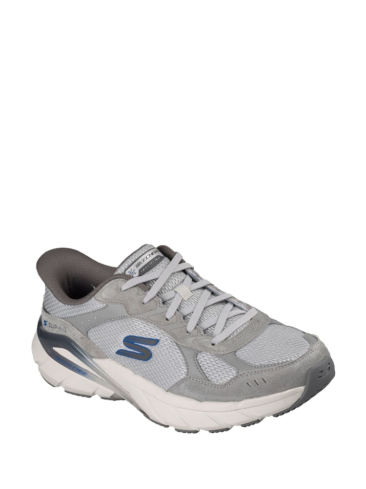 Skechers Grey Skech Cage Lexon Trainers - Image 2 of 2