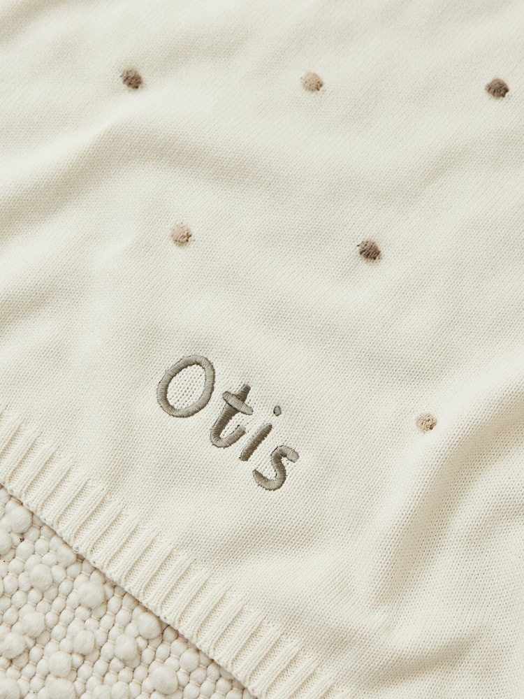 My 1st Years Personalised Spot Bobble Blanket - Image 2 of 3 My 1st Years Personalised Spot Bobble Blanket - Image 2 of 3