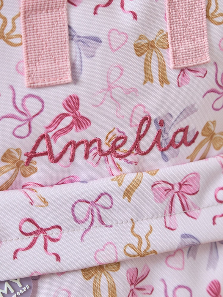 Personalised Bow Grab Mini Backpack - Image 2 of 4 Personalised Bow Grab Mini Backpack - Image 2 of 4