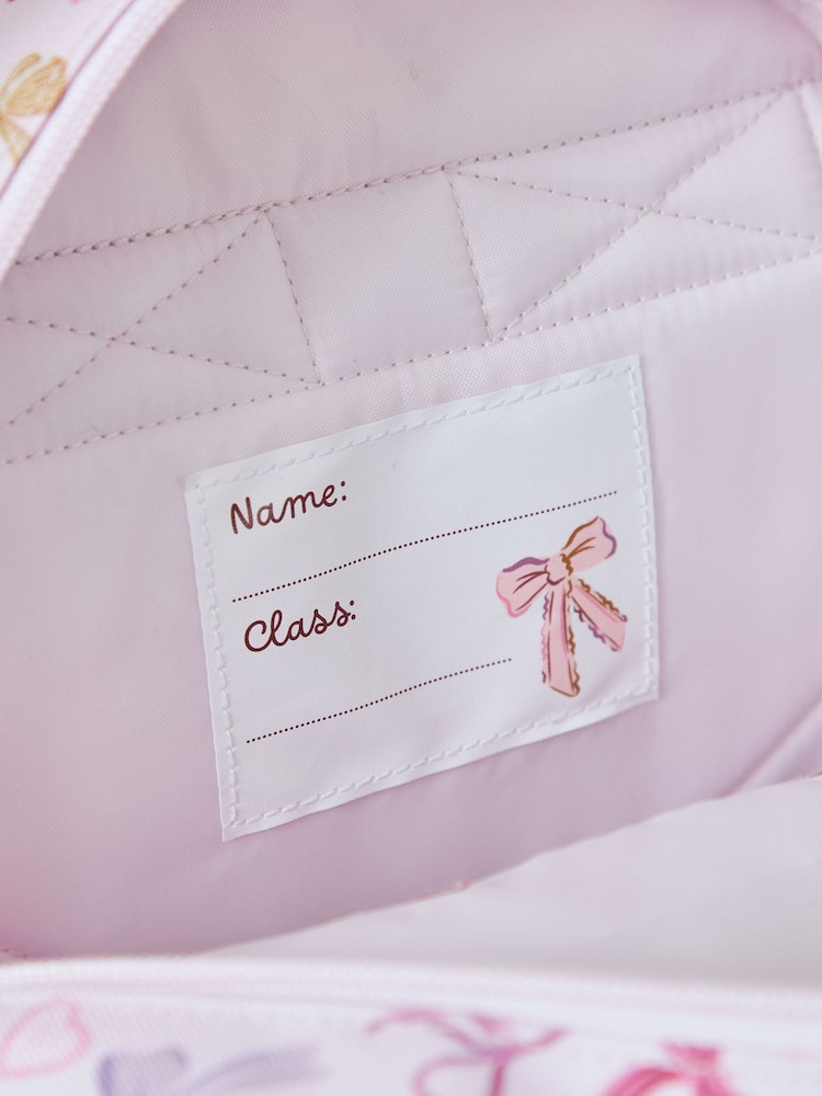 Personalised Bow Grab Mini Backpack - Image 4 of 4 Personalised Bow Grab Mini Backpack - Image 4 of 4