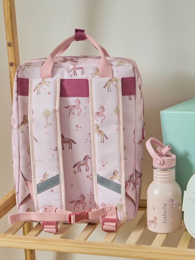 Personalised Ponies Medium Grab Handle Backpack - Image 2 of 5 Personalised Ponies Medium Grab Handle Backpack - Image 2 of 5
