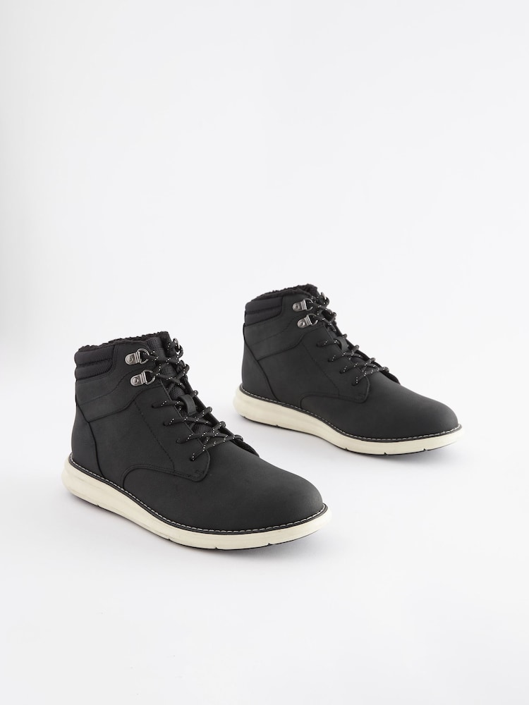 Black Warm Lined Boots - Image 2 of 6