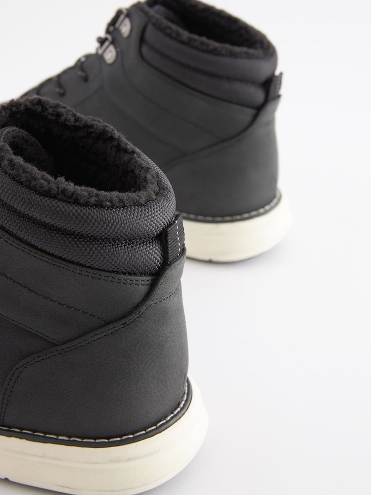Black Warm Lined Boots - Image 6 of 6