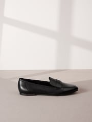 Black Signature Leather Slim Sole Loafers - Image 2 of 6