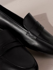 Black Signature Leather Slim Sole Loafers - Image 5 of 6
