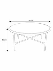Gold Wrought Glass Top Coffee Table - Image 5 of 5