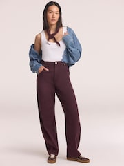 Mint Velvet Red Ultimate Barrel Jeans - Image 3 of 8