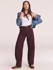 Mint Velvet Red Ultimate Barrel Jeans - Image 6 of 8
