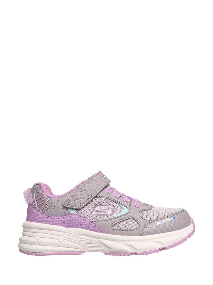 Skechers Purple Retro-Graph Puddle Party Trainers - Image 1 of 3 Skechers Purple Retro-Graph Puddle Party Trainers - Image 1 of 3