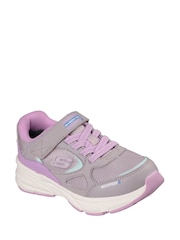 Skechers Purple Retro-Graph Puddle Party Trainers - Image 2 of 3