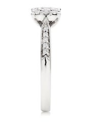 Beaverbrooks 18ct White Gold Diamond Cluster Ring - Image 5 of 8