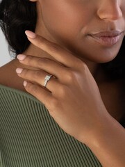 Beaverbrooks 18ct White Gold Diamond Cluster Ring - Image 6 of 8