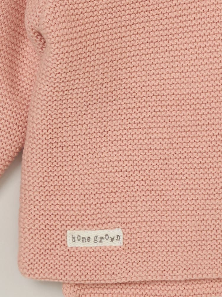 Homegrown 100% Cotton Knitted Button Cardigan - Image 3 of 3
