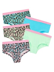 Harry Bear Multi Girls Unicorn 100% Cotton Briefs 5 Packs - Image 1 of 5
