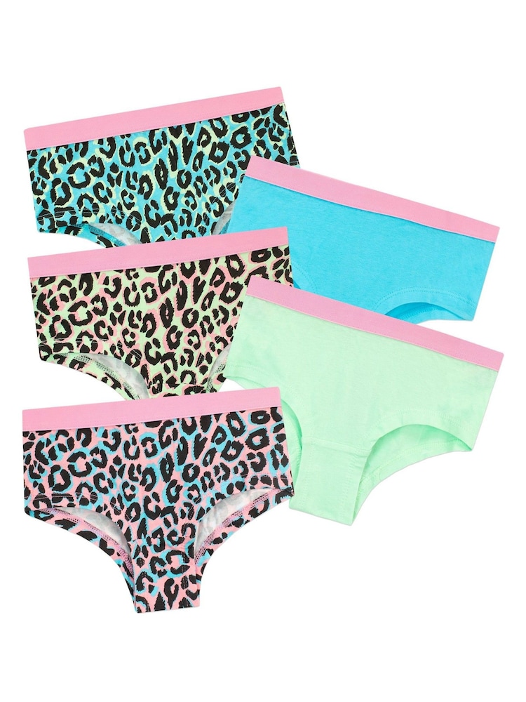 Harry Bear Multi Girls Unicorn 100% Cotton Briefs 5 Packs - Image 1 of 5