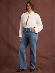 أزرق - جينز مستقيم من Mint Velvet 90S - صورة 1 من 7