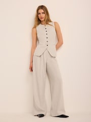 Mint Velvet Grey Tailored Waistcoat - Image 3 of 8