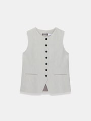 Mint Velvet Grey Tailored Waistcoat - Image 7 of 8