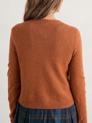 Seasalt Cornwall Orange Tern Tide Cardigan - Image 2 of 5