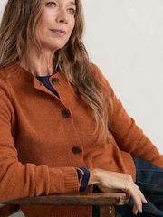 Seasalt Cornwall Orange Tern Tide Cardigan - Image 3 of 5