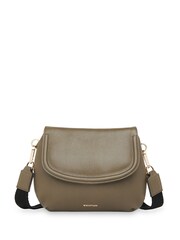 Whistles Green Nala Soft Saddle Bag - Image 1 of 3